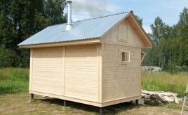 Каркасная баня 3х4
