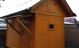 Каркасная баня 2х4