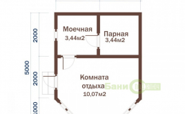 Баня из бруса 4х5